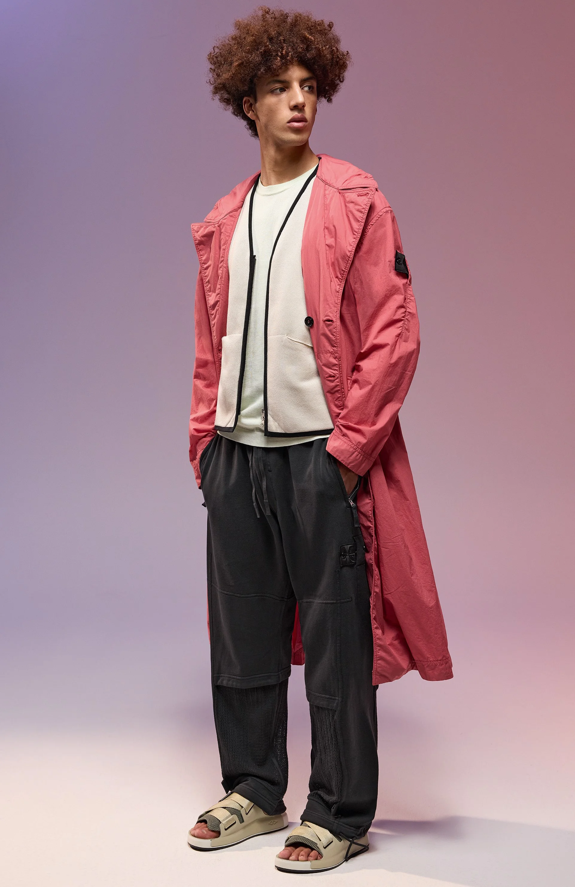 Stone  shadow project 比翼　バンドカラーシャツ STONE ISLAND SHADOW PROJECT: SS22 CHAPTER 2 — THE NEW ORDER /